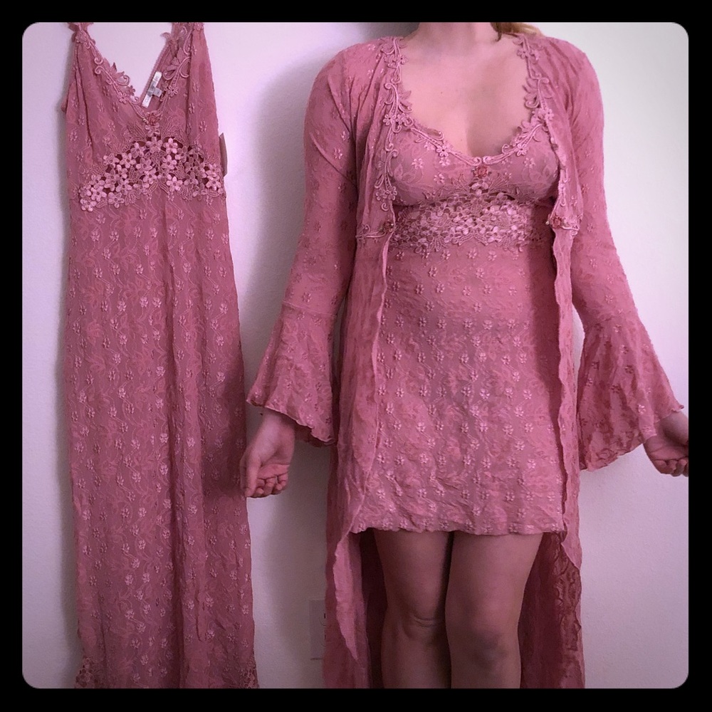 Designer hand embroidered dress